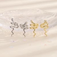 1 Piece Ig Style Artistic Snake Plating Copper Ear Cuffs main image 1