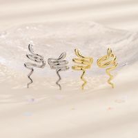 1 Piece Ig Style Artistic Snake Plating Copper Ear Cuffs main image 6