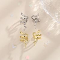 1 Piece Ig Style Artistic Snake Plating Copper Ear Cuffs main image 4