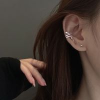 1 Piece Ig Style Artistic Snake Plating Copper Ear Cuffs main image 3