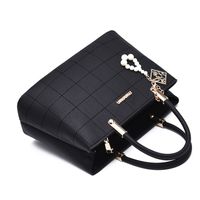 Women's Large Pu Leather Solid Color Business Classic Style Square Zipper Shoulder Bag Handbag Crossbody Bag main image 3