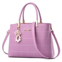 Women's Large Pu Leather Solid Color Business Classic Style Square Zipper Shoulder Bag Handbag Crossbody Bag main image 5