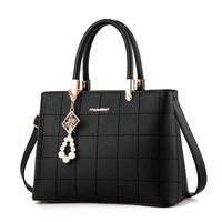 Women's Large Pu Leather Solid Color Business Classic Style Square Zipper Shoulder Bag Handbag Crossbody Bag main image 4