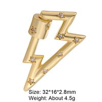 1 Piece Copper Zircon 18K Gold Plated Solid Color Polished Jewelry Buckle Classic Style sku image 30