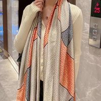 Women's Classic Style Flower Satin Printing Scarf sku image 26