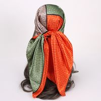 Women's Simple Style Color Block Satin Scarves & Gloves main image 5