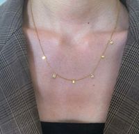 Water Drop Triangle Zircon Necklace Wholesale Nihaojewelry sku image 3