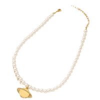 Elegant Planet Artificial Pearl Alloy Beaded Plating Women's Pendant Necklace main image 3