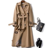 Women's Casual Solid Color Double Breasted Coat Trench Coat main image 4