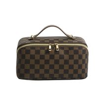 Classic Style Plaid Pu Leather Polyester Square Makeup Bags main image 2