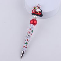1 Piece Christmas Tree Santa Claus Snowman Class Learning Plastic Cartoon Style Ballpoint Pen sku image 3