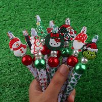 1 Piece Christmas Tree Santa Claus Snowman Class Learning Plastic Cartoon Style Ballpoint Pen main image 4