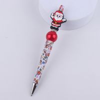 1 Piece Christmas Tree Santa Claus Snowman Class Learning Plastic Cartoon Style Ballpoint Pen sku image 4