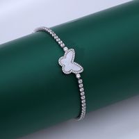 Sweet Leaf Copper Zircon Bracelets In Bulk sku image 3