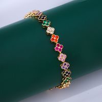 Sweet Leaf Copper Zircon Bracelets In Bulk sku image 10
