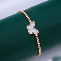 Sweet Leaf Copper Zircon Bracelets In Bulk sku image 2