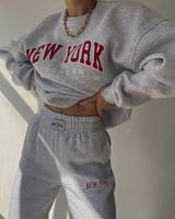 Women's Hoodies Sets Long Sleeve Printing Casual Letter main image 3