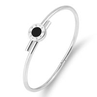 Elegant Lady Geometric Stainless Steel Plating Bangle sku image 1