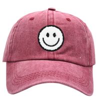 Unisexo Básico Retro Estilo Simple Cara Sonriente Bordado Aleros Curvos Gorra De Beisbol main image 3