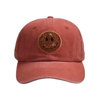 Unisex Cute Simple Style Smiley Face Sequins Curved Eaves Baseball Cap sku image 7