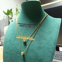 Wholesale Elegant Simple Style Circle Stainless Steel Plating Inlay 18k Gold Plated Rhinestones Pendant Necklace main image 4