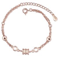 Simple Style Geometric Copper Zircon Bracelets In Bulk main image 4