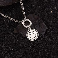 Classic Style Smiley Face Copper Pendant Necklace main image 4