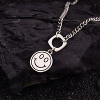 Classic Style Smiley Face Copper Pendant Necklace main image 3