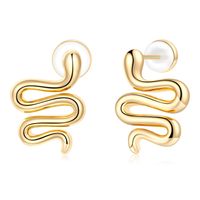1 Pair Simple Style Shiny Hexagram Devil's Eye Snake Plating Inlay Copper Zircon 14k Gold Plated Ear Studs sku image 6