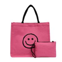 Women's Large Polyester Color Block Vintage Style Classic Style Square Open Tote Bag main image 4