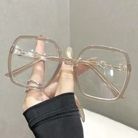 Simple Style Solid Color Resin Square Full Frame Optical Glasses sku image 8