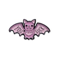 Cartoon Style Original Design Cowboy Style Animal Bear Bat Alloy Stamping Stoving Varnish Plating Kid's Adults Brooches sku image 11