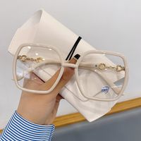 Simple Style Solid Color Resin Square Full Frame Optical Glasses sku image 18
