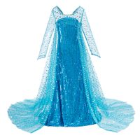 Princess Solid Color Cotton Girls Dresses sku image 3