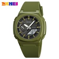 Sports Solid Color Buckle Electronic Men's Watches sku image 1