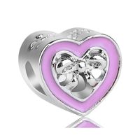 5 PCS/Package Alloy Rhinestones Animal Heart Shape Flower Polished Pendant Beads sku image 13