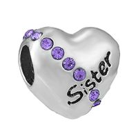 5 PCS/Package Alloy Rhinestones Animal Heart Shape Flower Polished Pendant Beads sku image 8