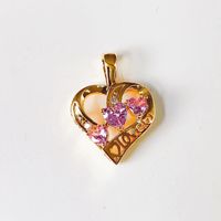 1 Piece Sweet Heart Shape Crown Flower Copper Plating Inlay Jewelry Accessories sku image 9