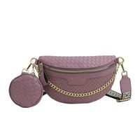 Women's Vintage Style Solid Color Pu Leather Waist Bags sku image 5
