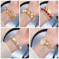 Casual Hip-Hop Geometric Alloy Plastic Women's Bracelets main image 4