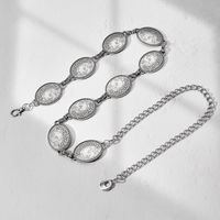 Ethnic Style Simple Style Oval Alloy Women's Waist Chain main image 5