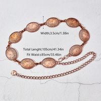 Ethnic Style Simple Style Oval Alloy Women's Waist Chain main image 2