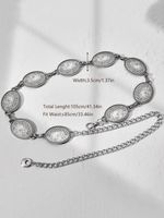 Ethnic Style Simple Style Oval Alloy Women's Waist Chain sku image 1