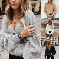 Women's Long Sleeve Rib-knit Casual Fashion Solid Color main image 1