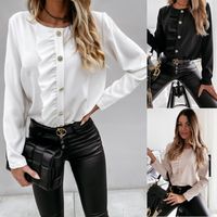 Long Sleeve Casual Solid Color sku image 1