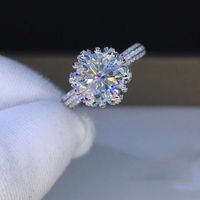 Retro Moissan Diamond Copper Ring Wholesale main image 4