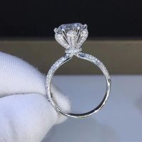 Retro Moissan Diamond Copper Ring Wholesale sku image 1