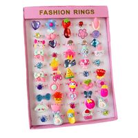 Korean Children Resin Ring Toy Girl Hand Ornament Kindergarten Small Gift Wholesale sku image 29
