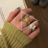 Simple Style Geometric Silver Plated Plating Women's Open Ring 1 Piece sku image 24