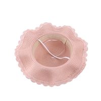 Summer New Bow Lace Straw Hat Bag Suit Cute Princess Girl Travel Sun Hat Wholesale main image 6